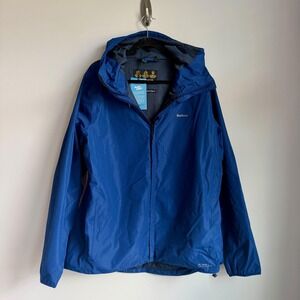 Barbour Jacket Mens 2XL Blue‎ Oakwood Waterproof Breathable Hooded Rain NWT